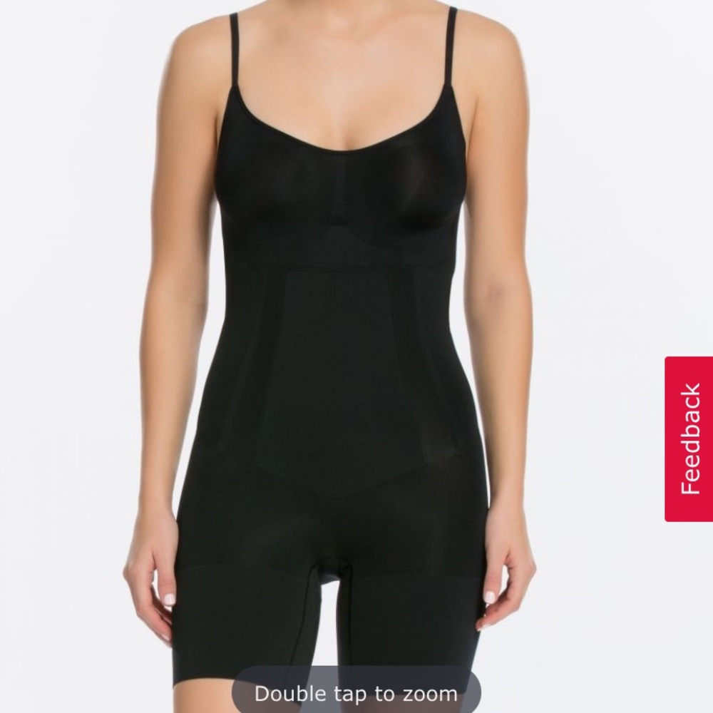 SPANX On Core Mid-Thigh Bodysuit EUC Size XL